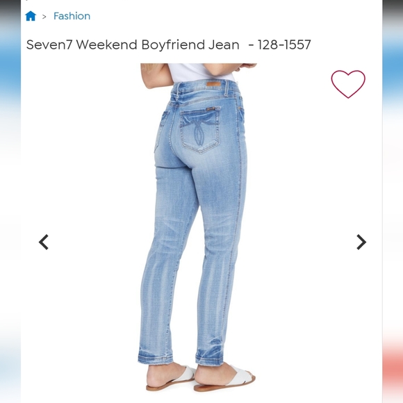 SEVEN7 WEEKEND BOYFRIEND WOMENS JEANS WASHED LIGHT BLUE SIZE 12 NEW/TAGS - Picture 5 of 16
